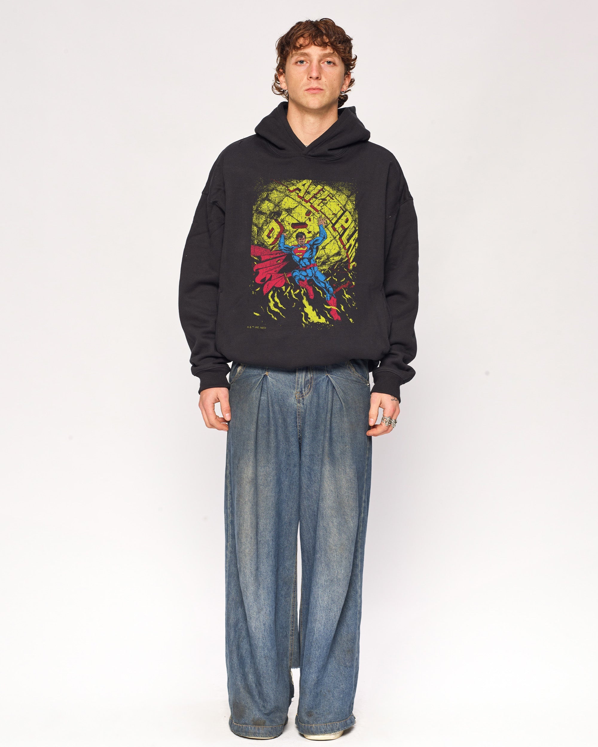 Superman Fire Hoodie