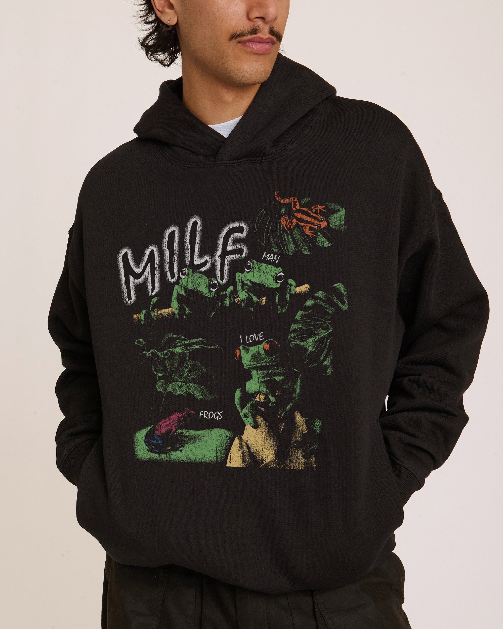 Man I Love Frogs Jungle Edition Hoodie
