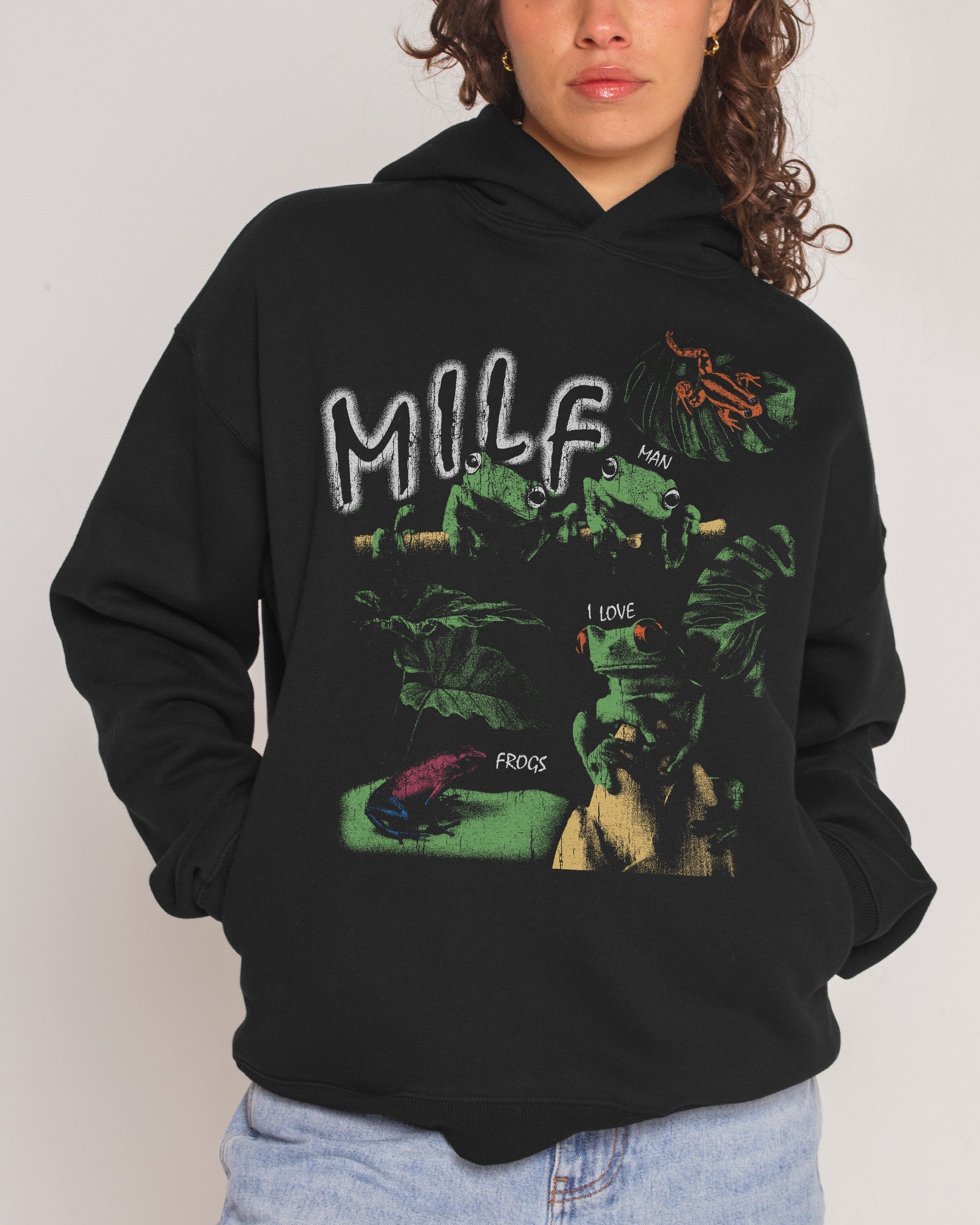 Man I Love Frogs Jungle Edition Hoodie