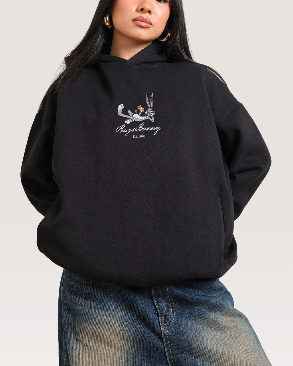 Bugs Bunny Book Crash Hoodie