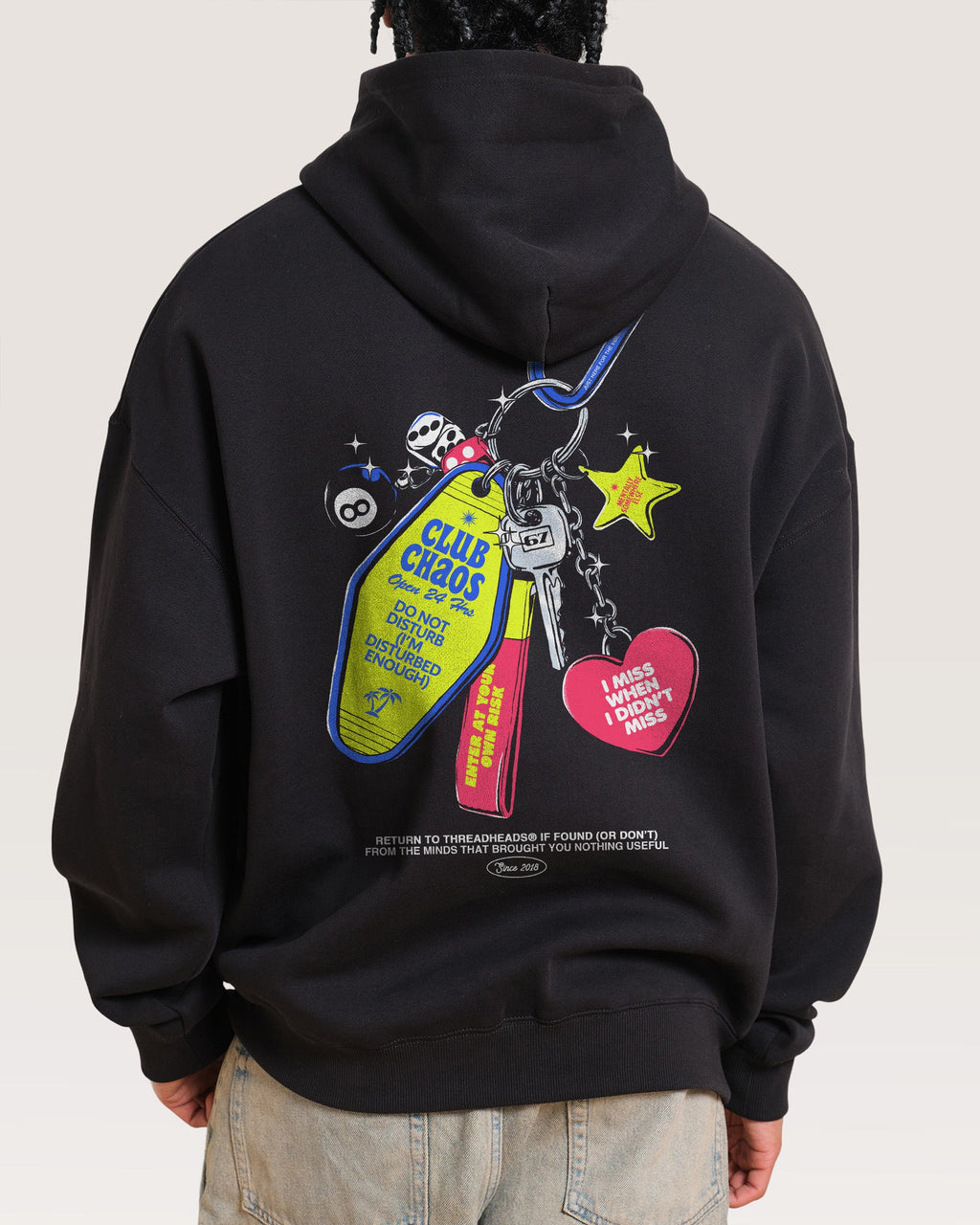 Club Chaos Key Chain Hoodie