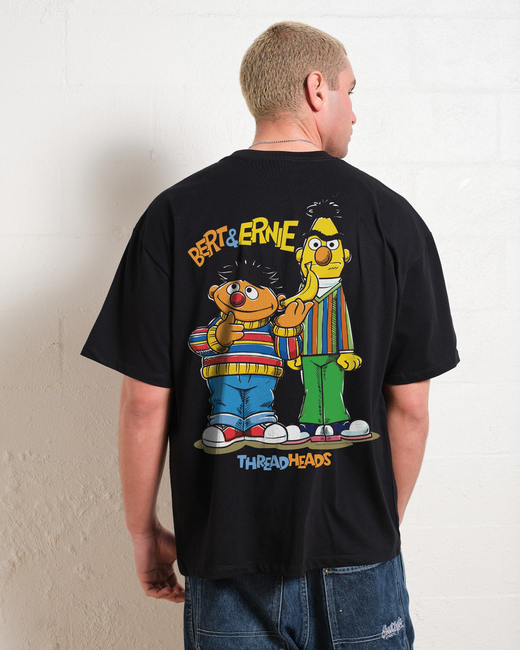 Bert And Ernie Driving Me Bananas Oversized Tee