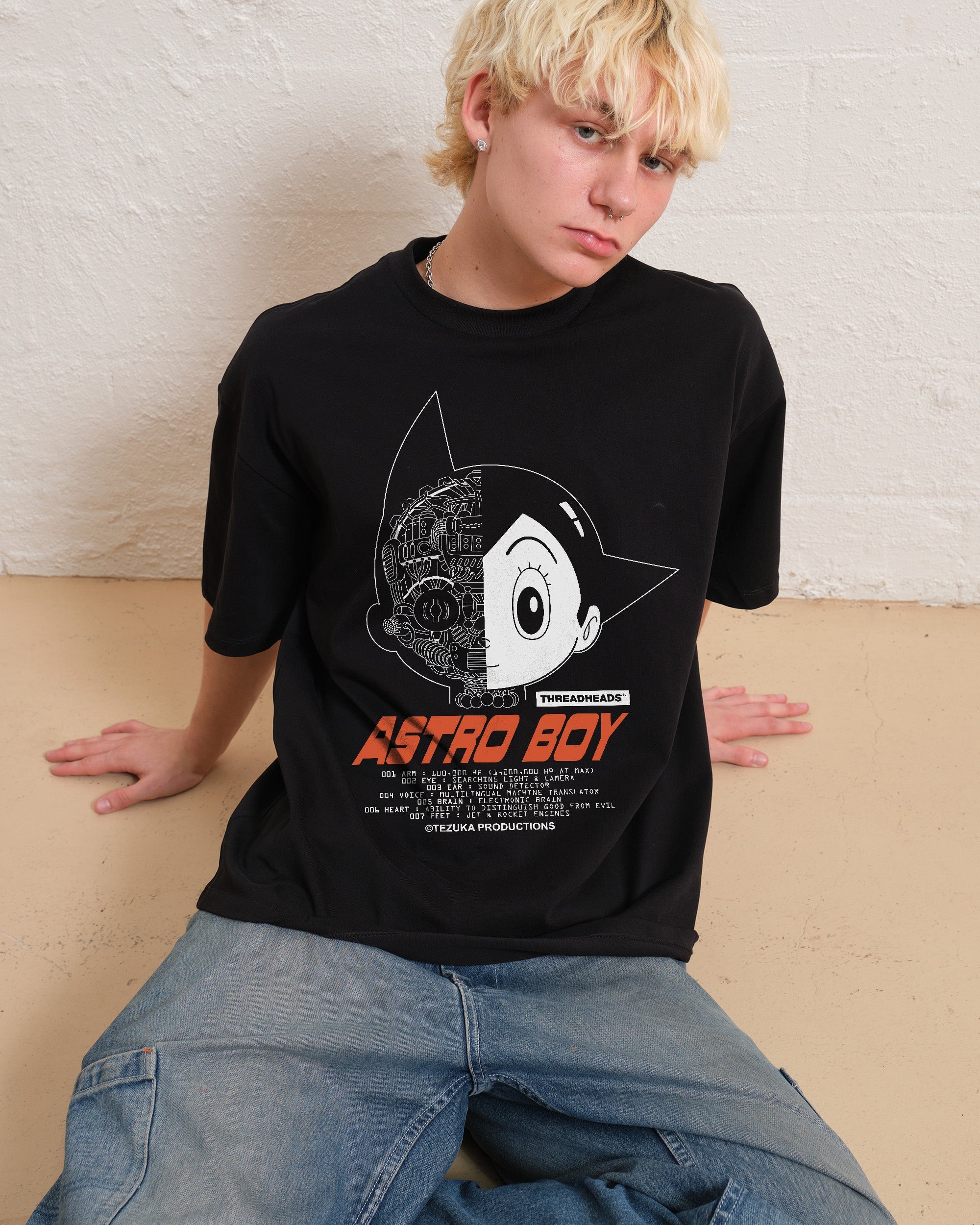 Astro Boy Head Data Oversized Tee