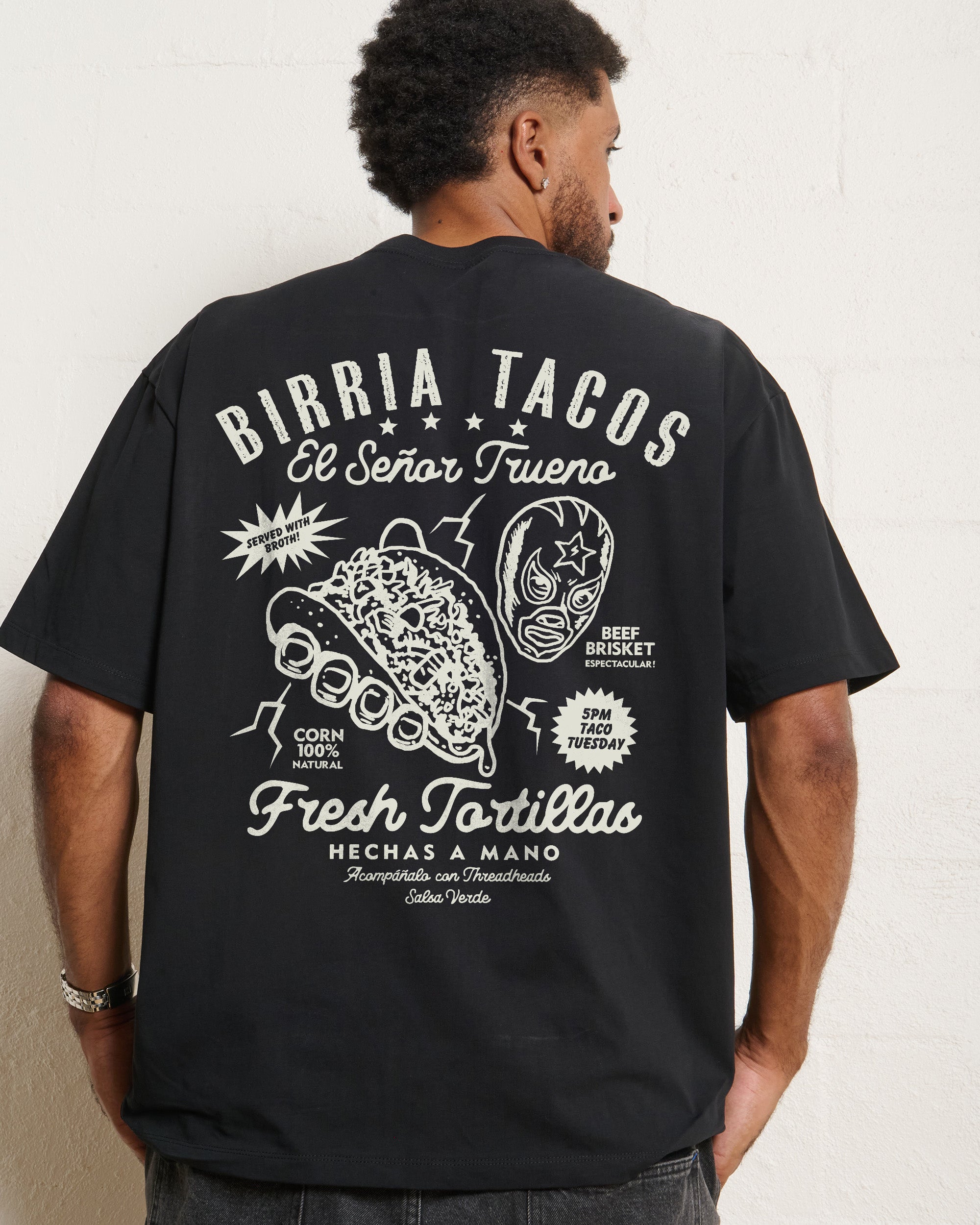 Birria Tacos El Senor Trueno Oversized Tee