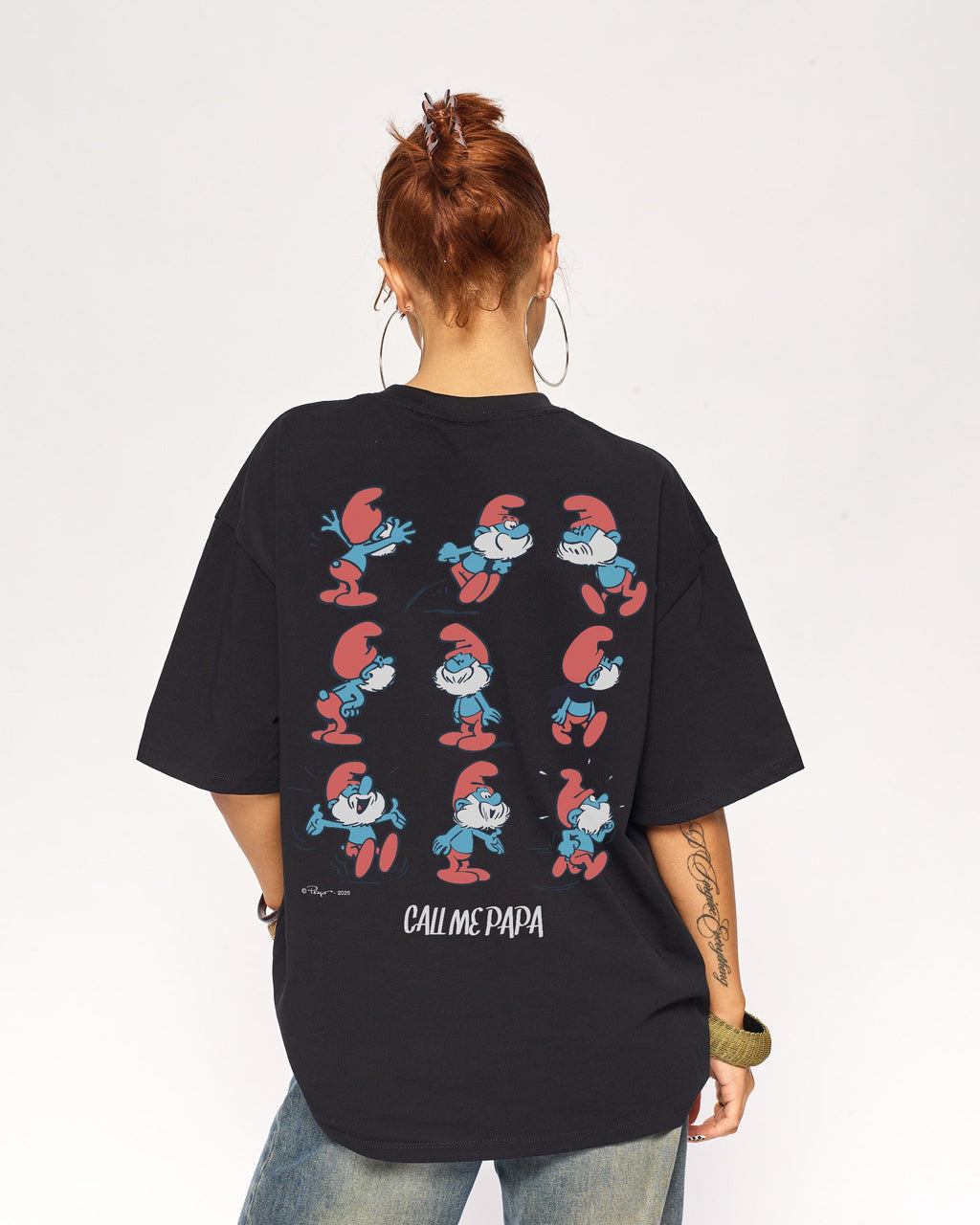 Call Me Papa Oversized Tee