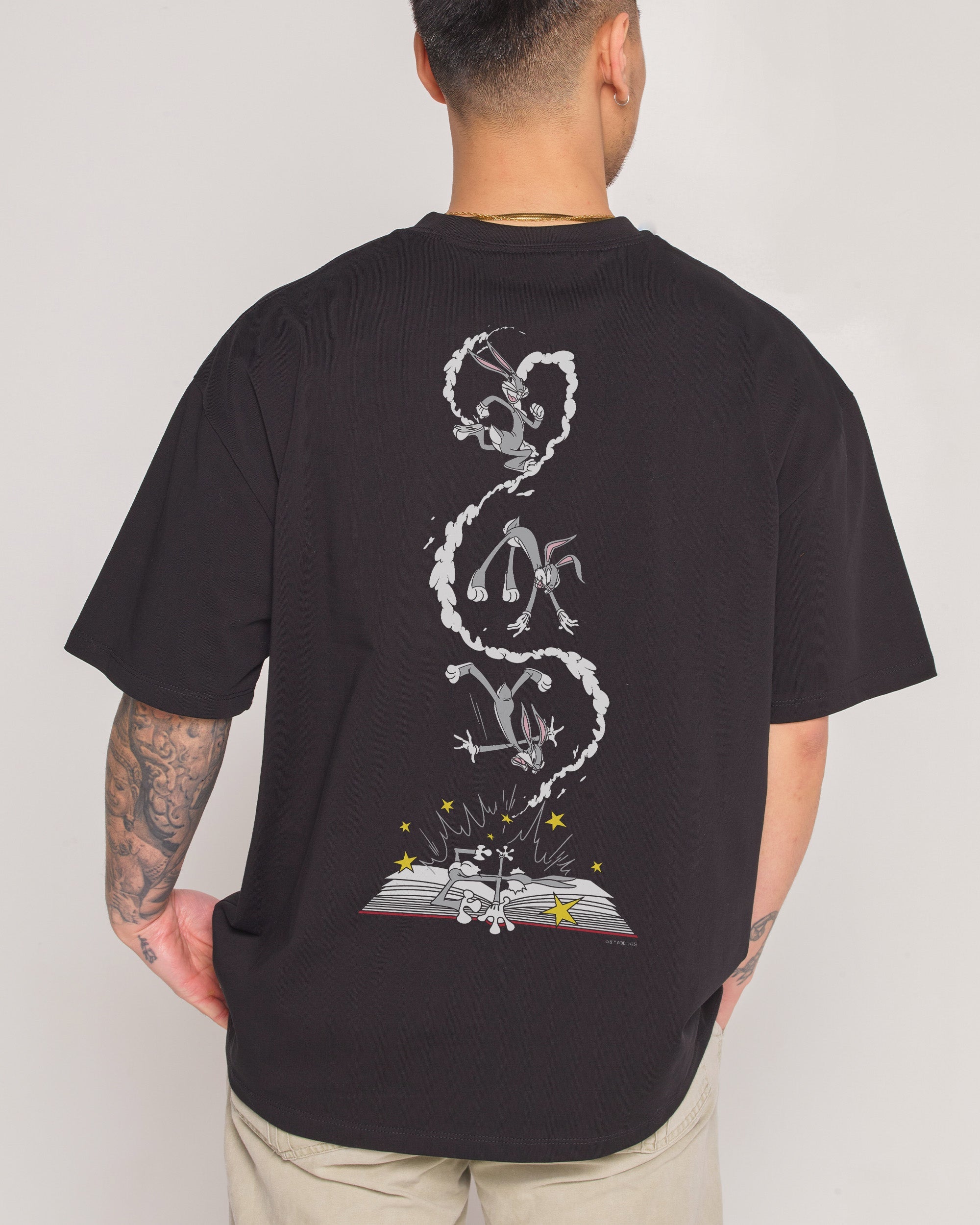 Bugs Bunny Book Crash Oversized Tee