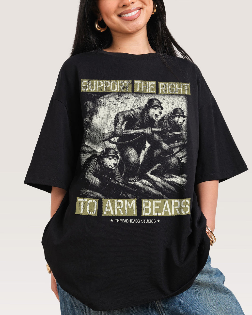 Arm Bears Oversized Tee