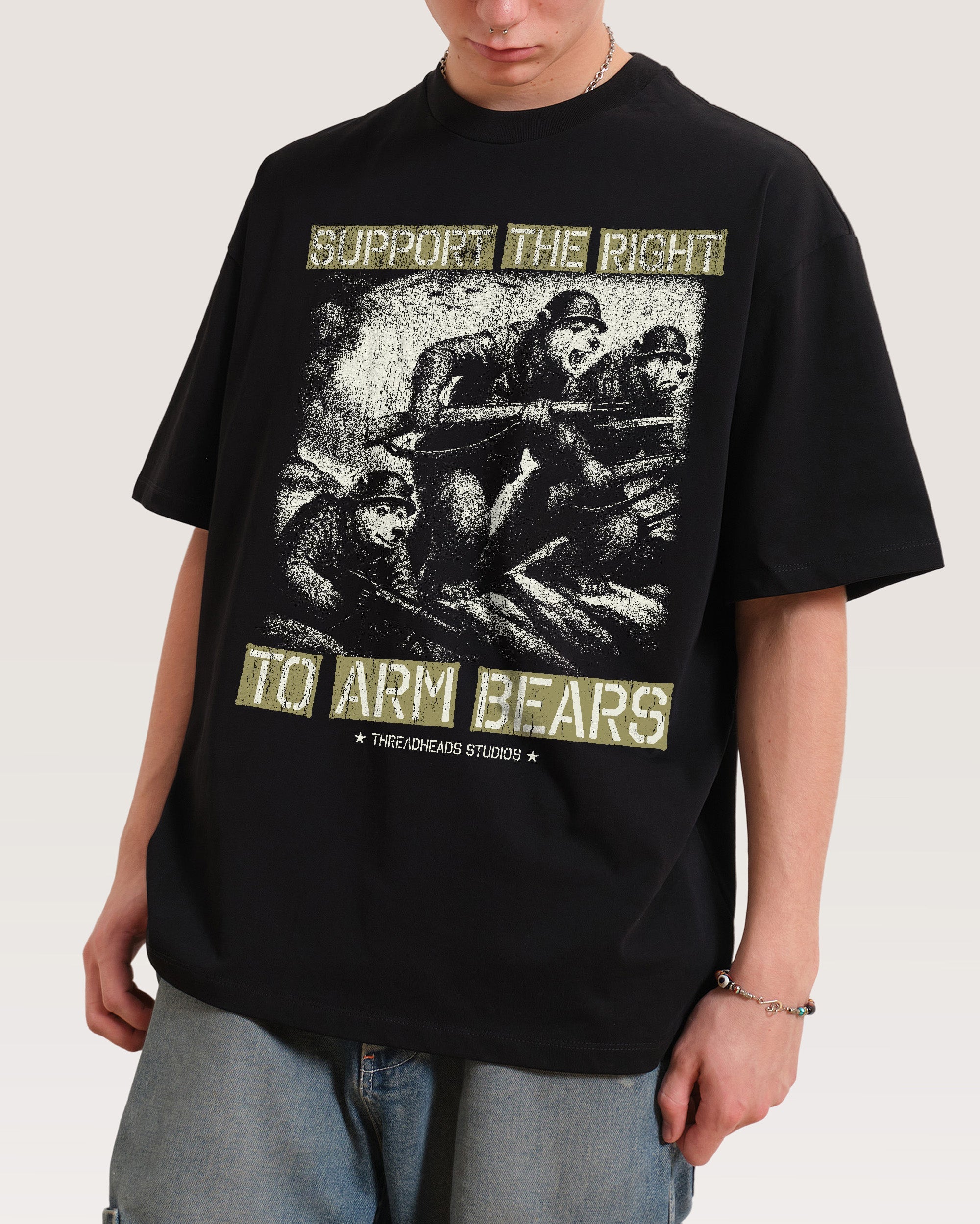 Arm Bears Oversized Tee