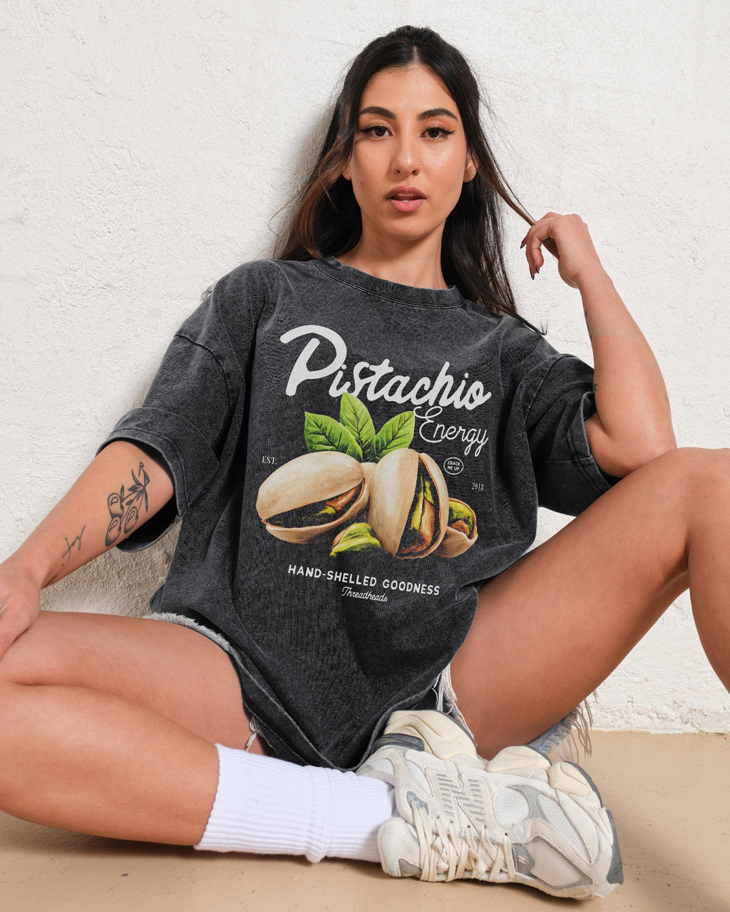 Pistachio Energy Wash Tee