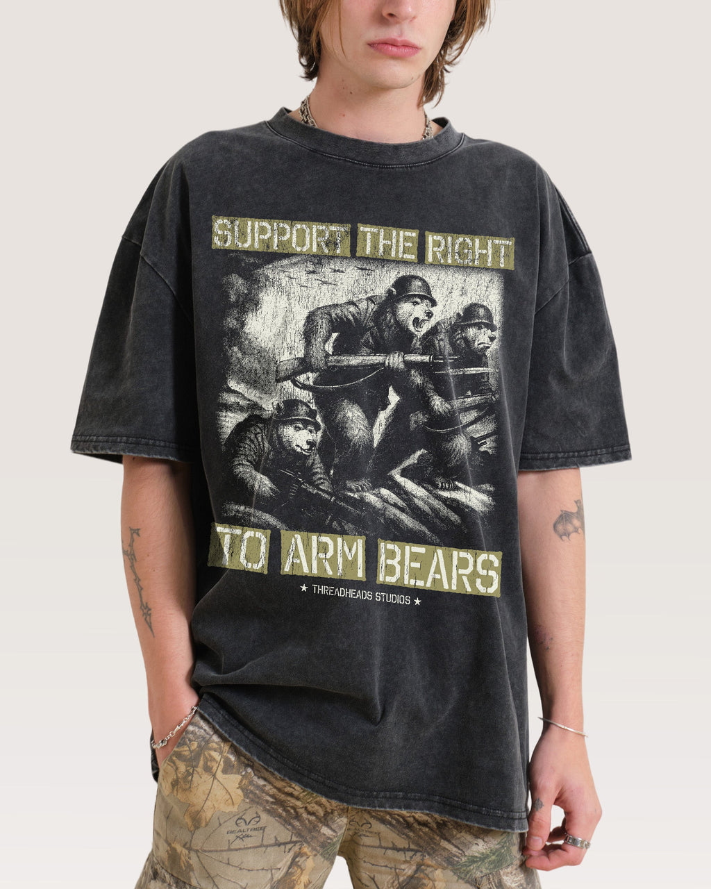 Arm Bears Wash Tee