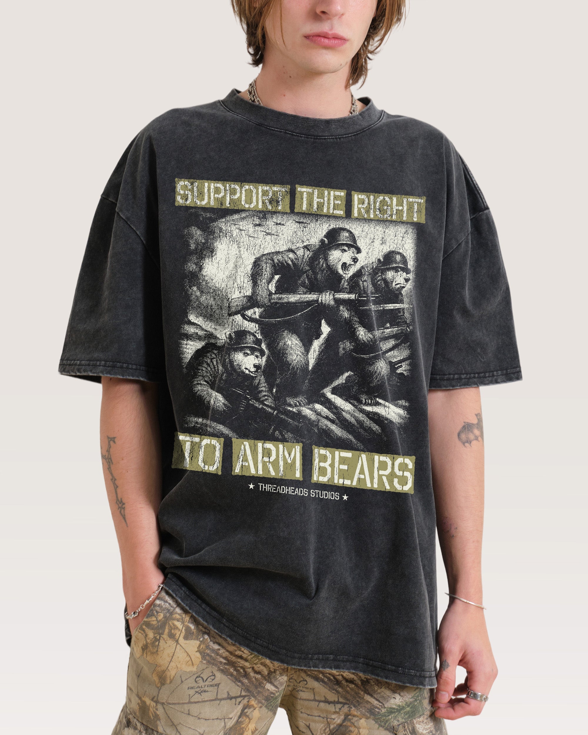 Arm Bears Wash Tee