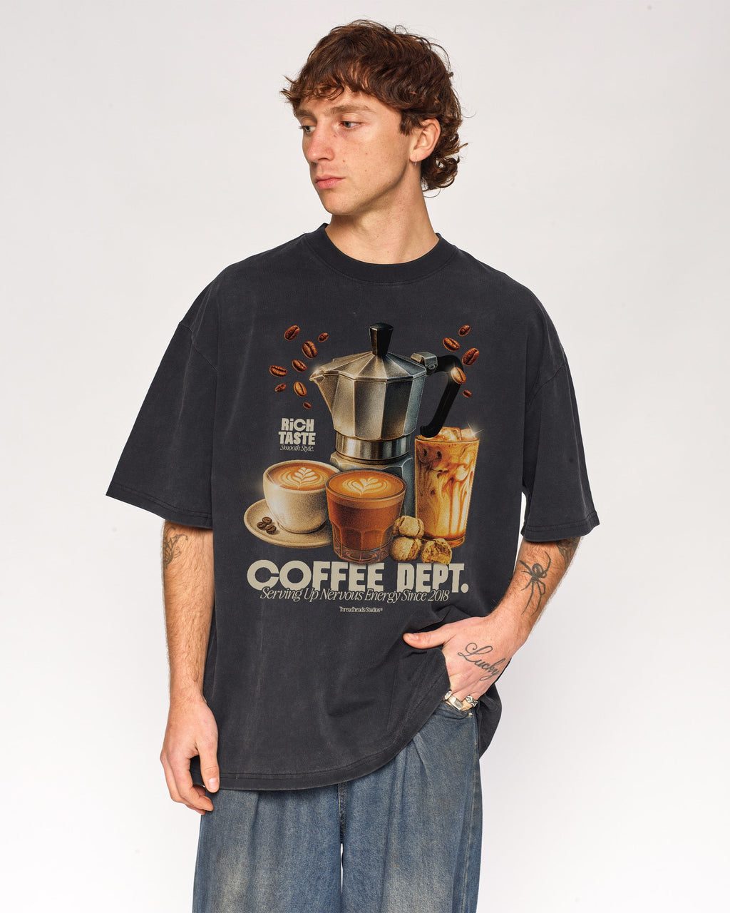 Coffee Dept Wash Tee