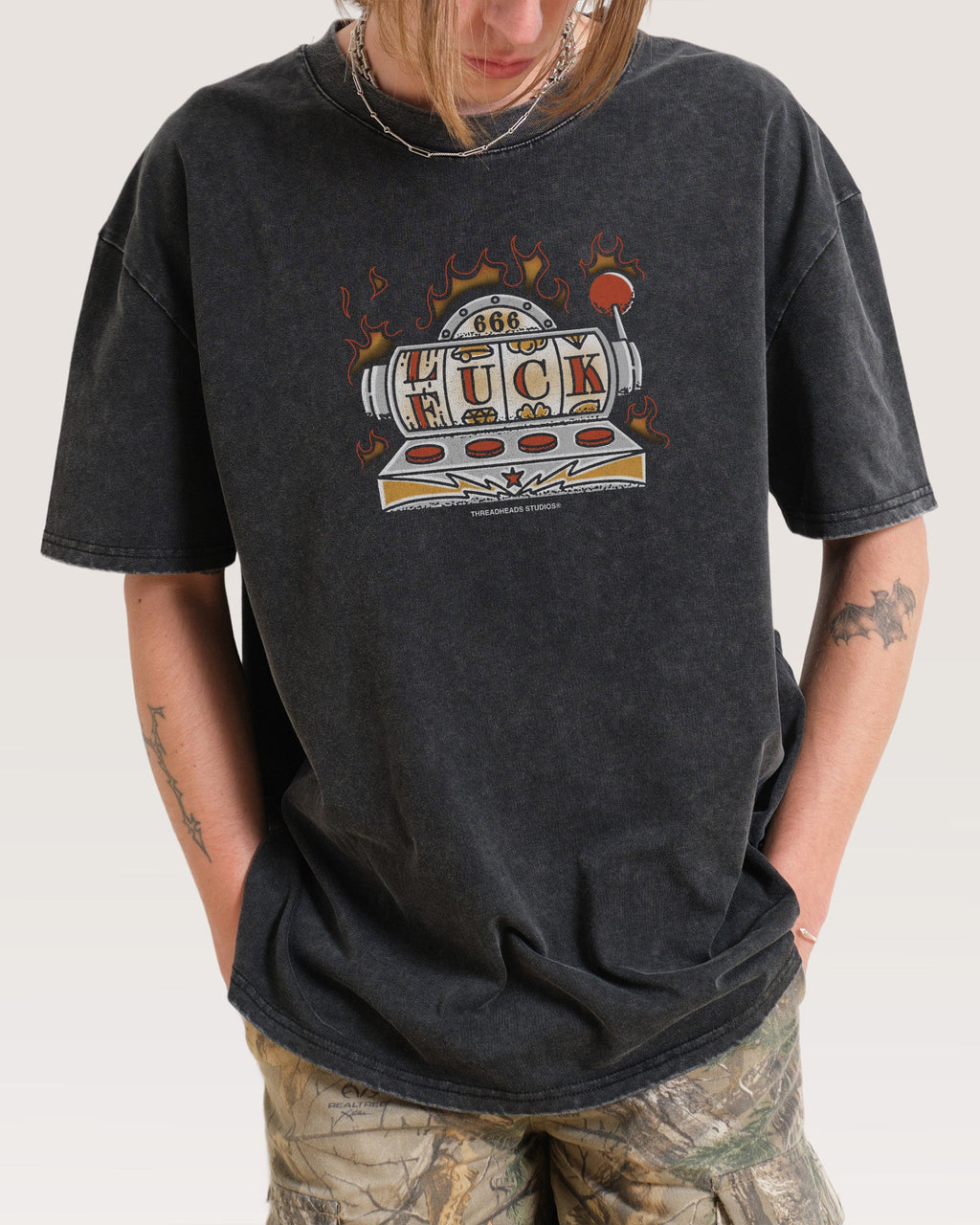 Lucky Slots Wash Tee