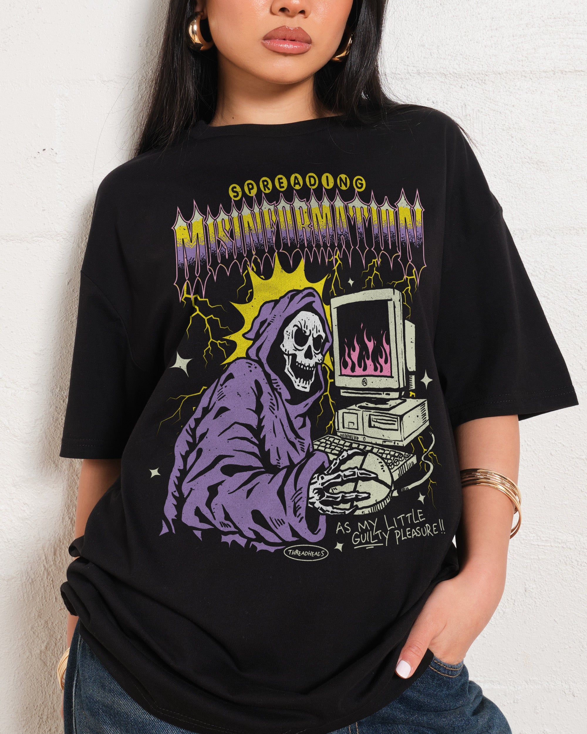 Spreading Misinformation Oversized Tee