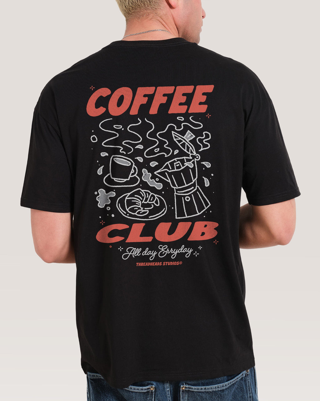 Coffee Club Oversized Tee