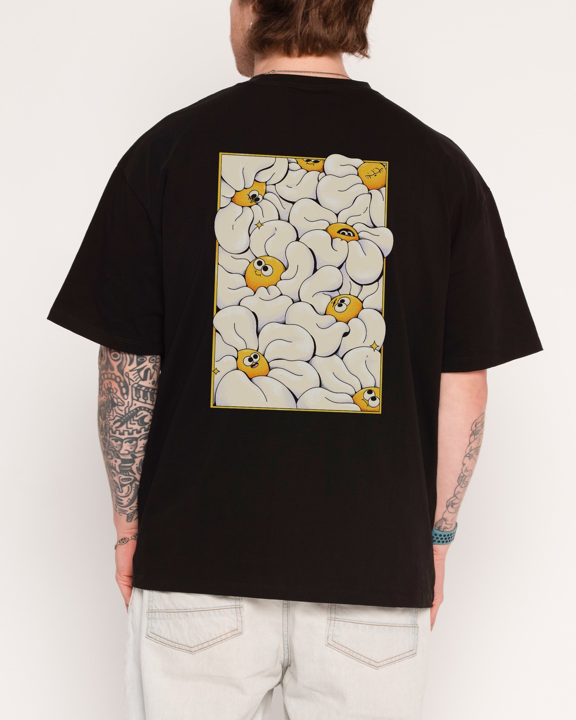 Among the Daisies Front and Back Oversized Tee
