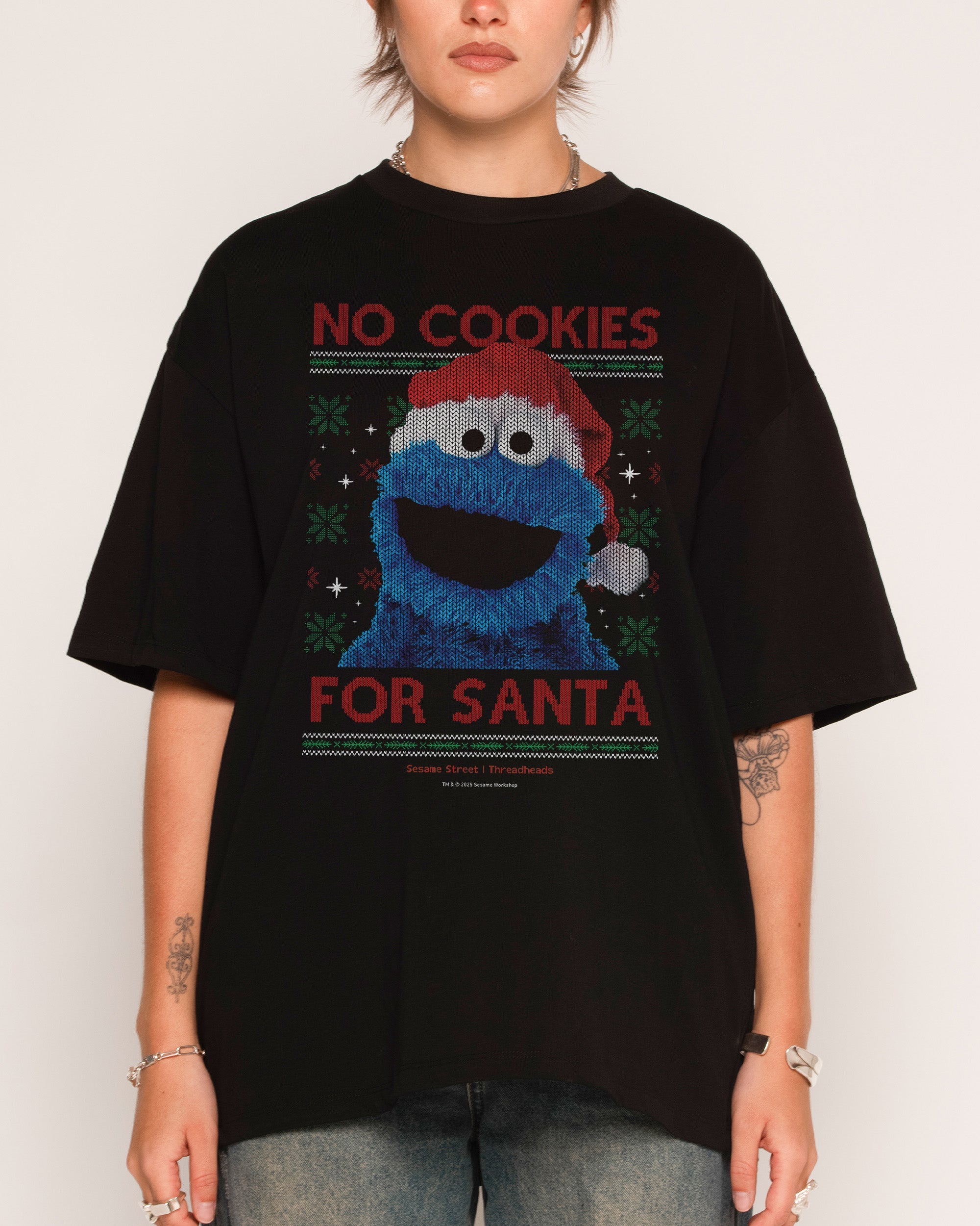 No Cookies for Santa Oversized Tee