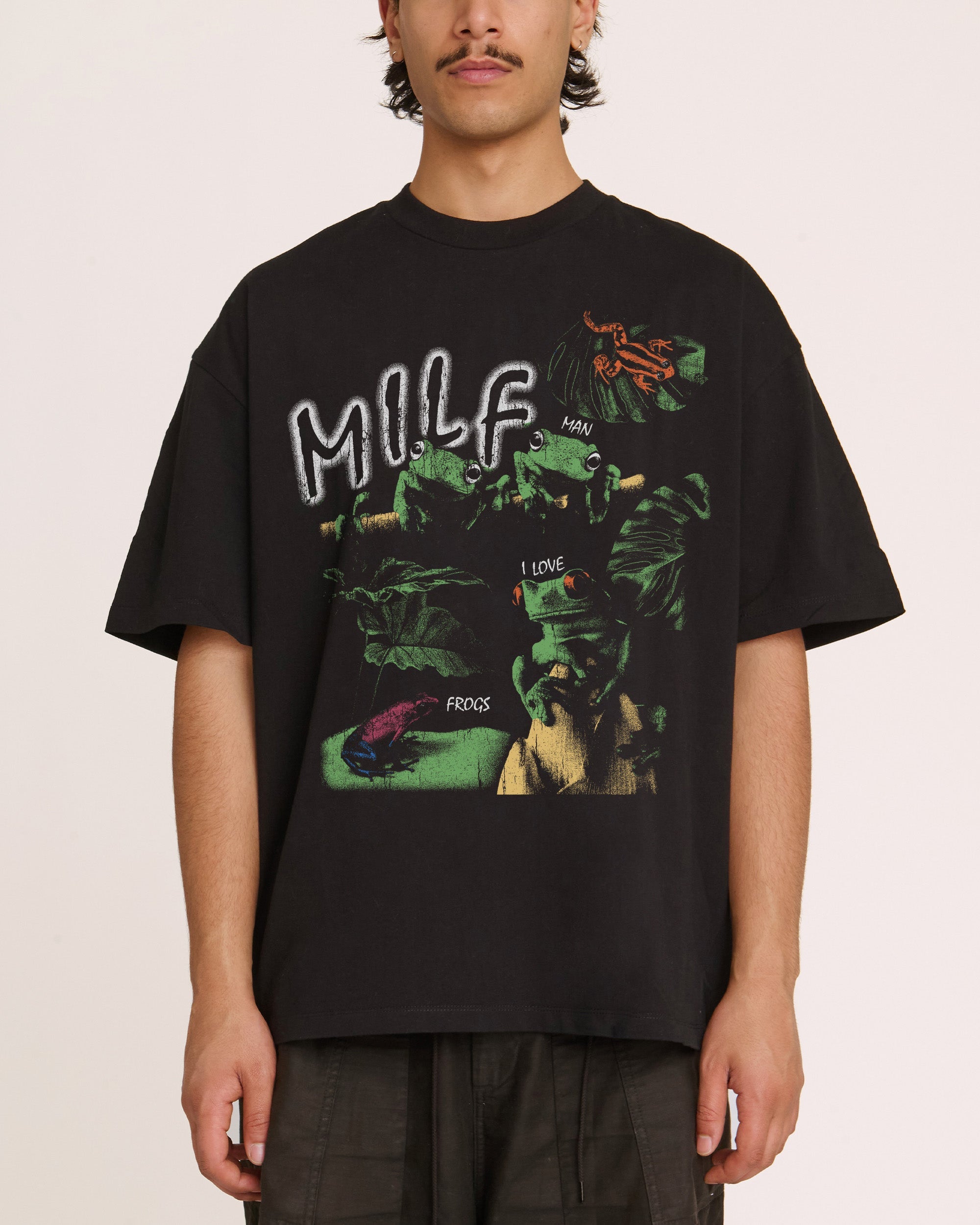 Man I Love Frogs Jungle Edition Oversized Tee