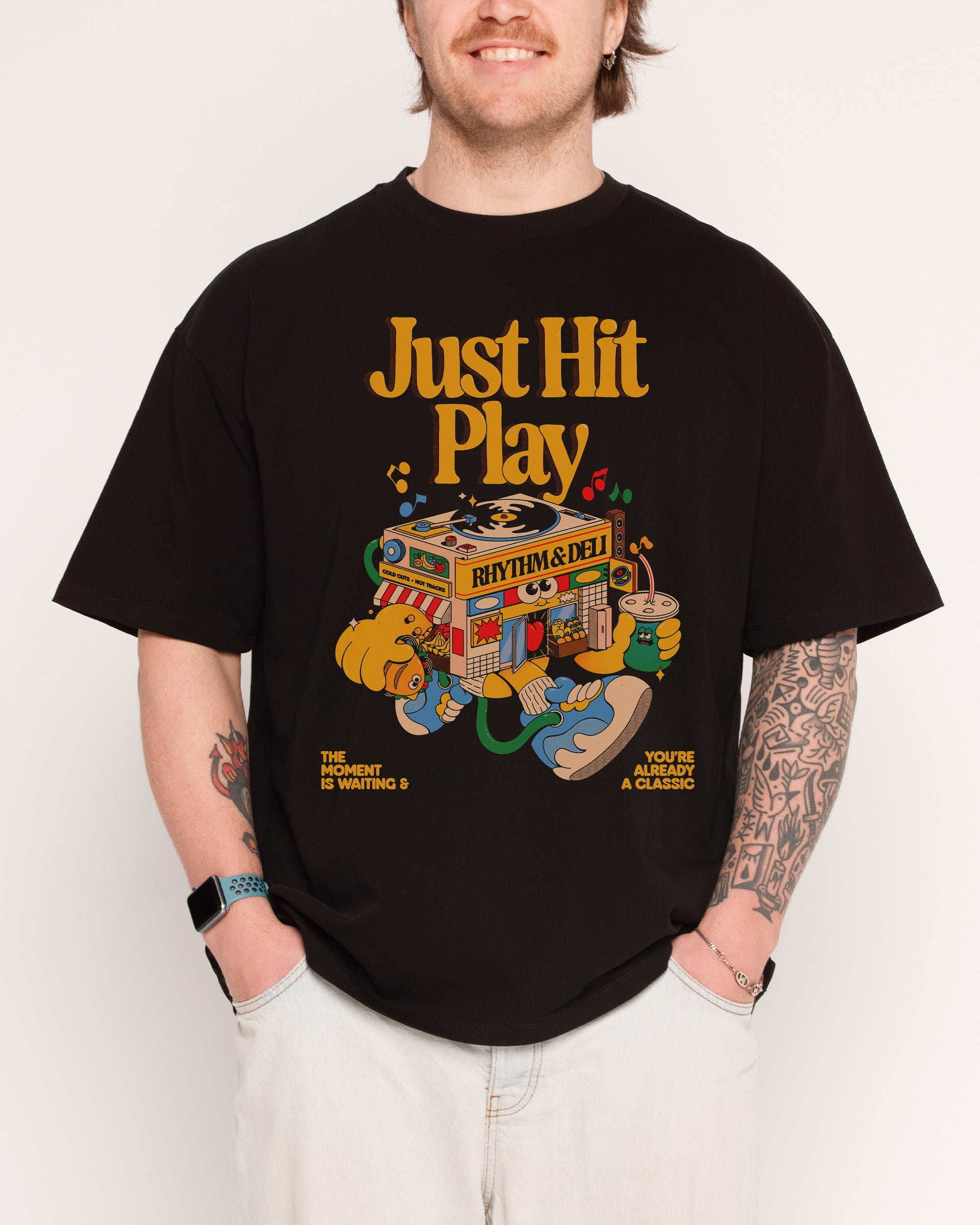 Just Hit Play Oversized Tee