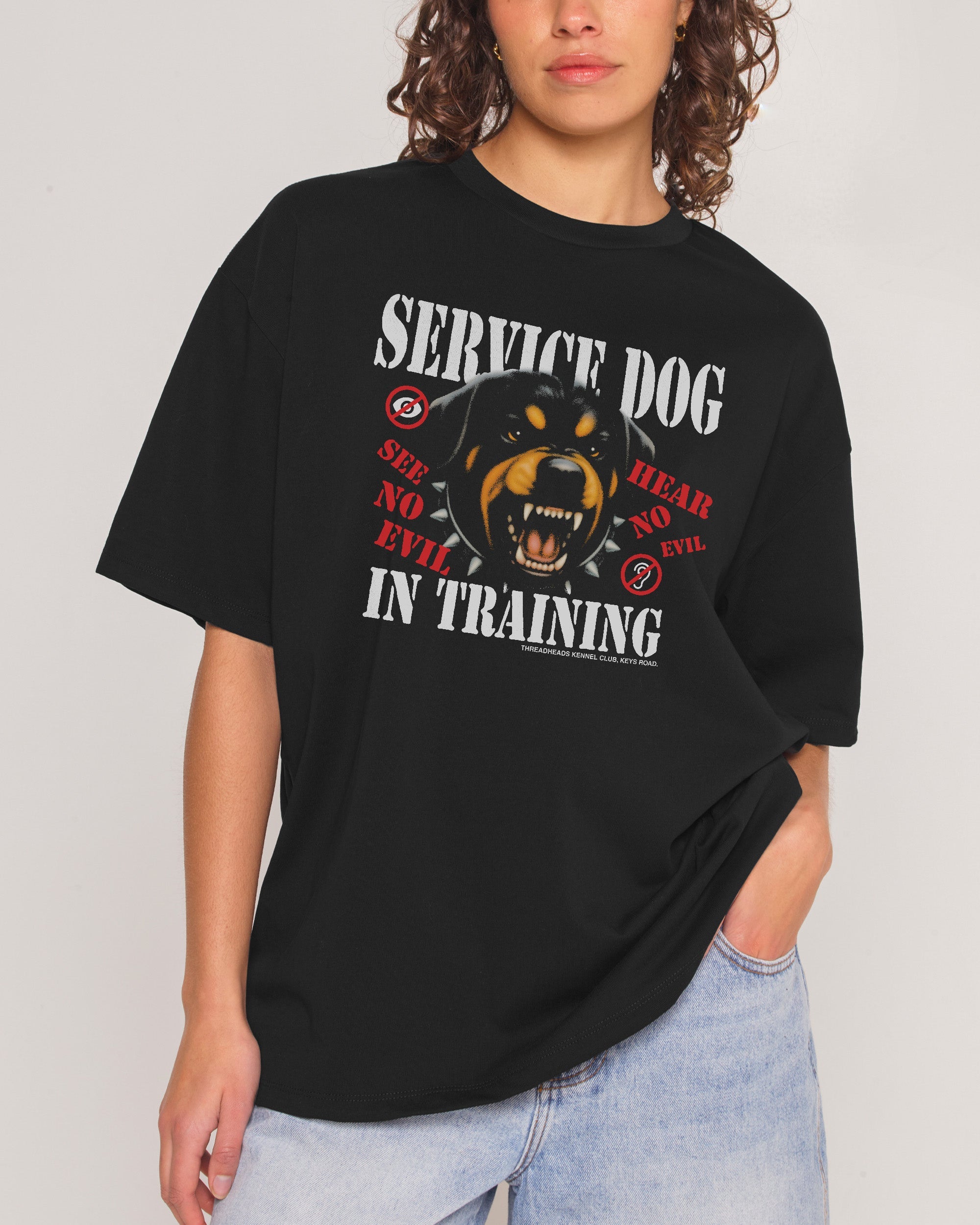 Service Dog Oversized Tee