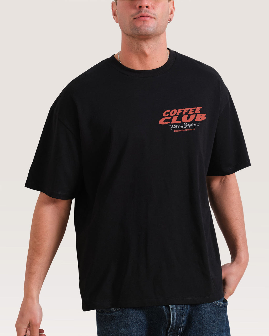 Coffee Club Oversized Tee