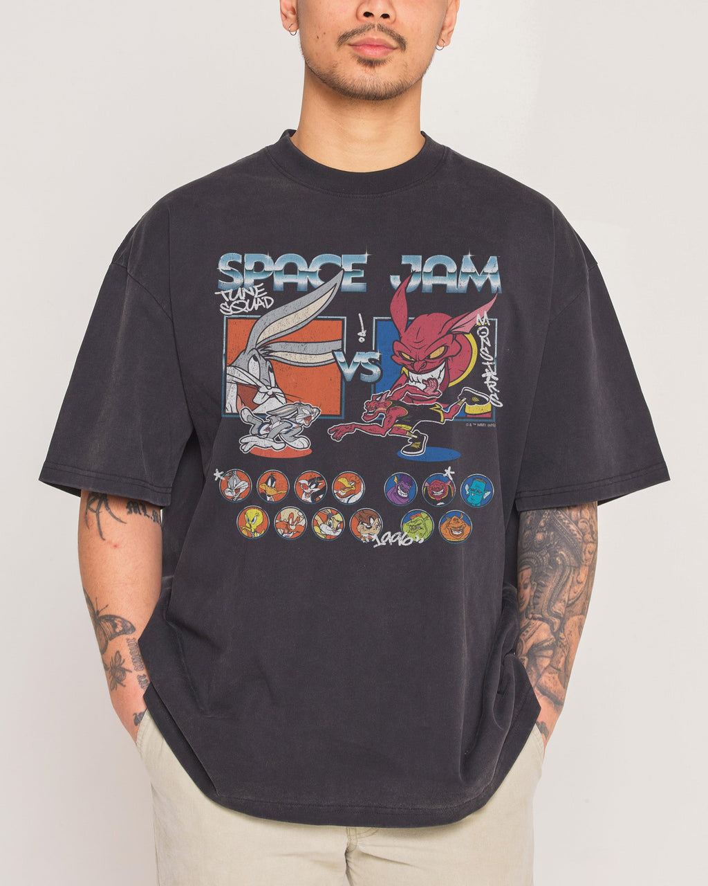 Tune Squad v Monsters Wash Tee