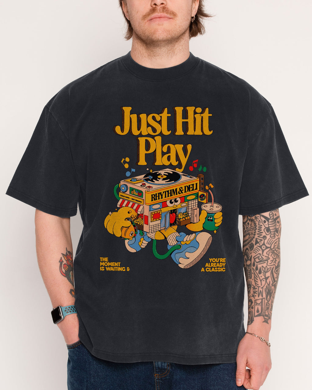 Just Hit Play Wash Tee