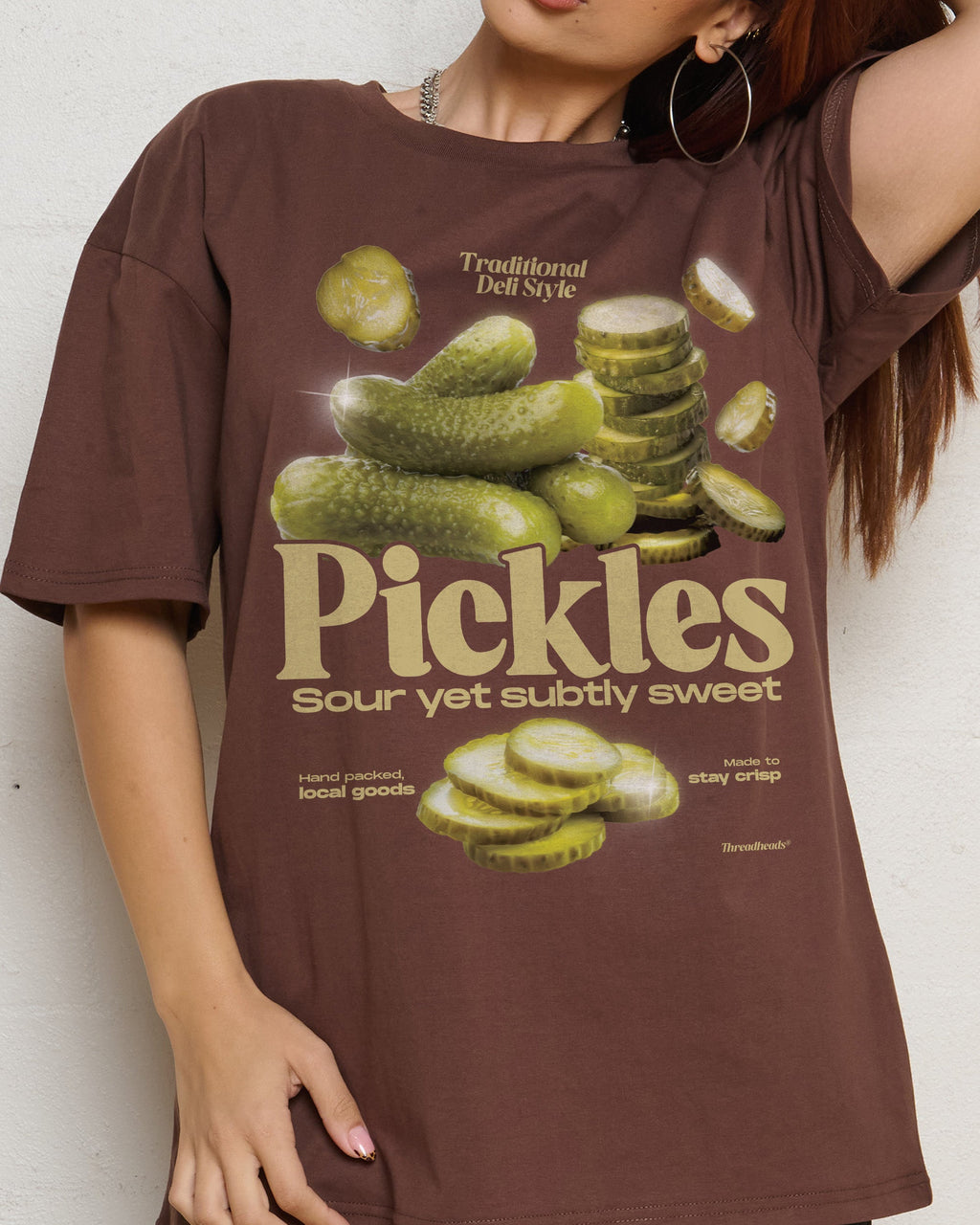 Sour Yet Sweet Pickles Oversized Tee