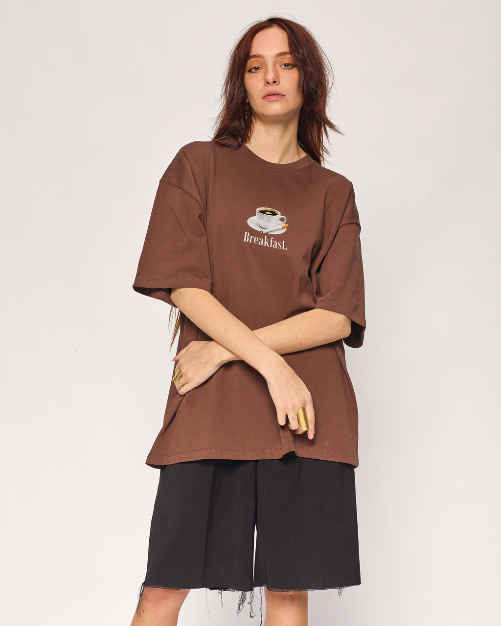 Breakfast Coffee Oversized Tee