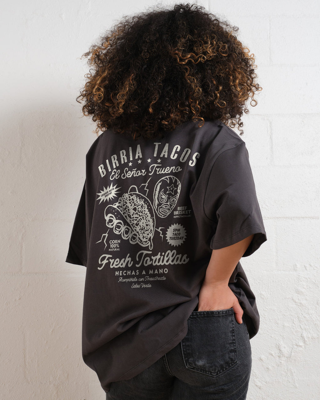 Birria Tacos El Senor Trueno Oversized Tee
