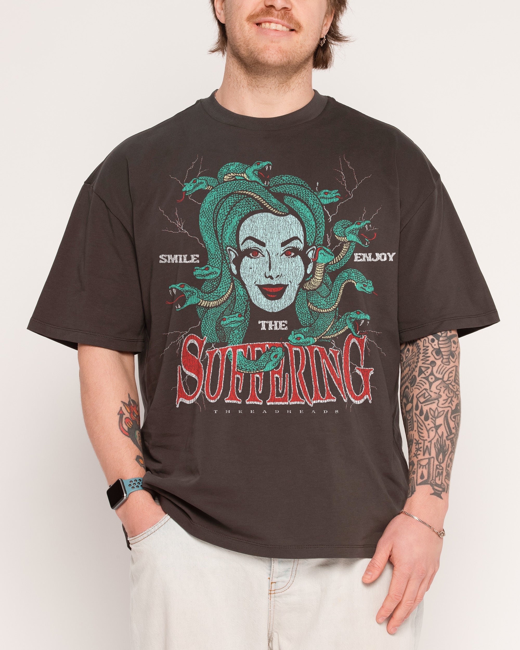 Smile Suffering Oversized Tee