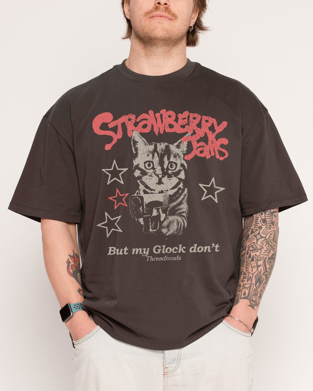 Strawberry Jams Oversized Tee