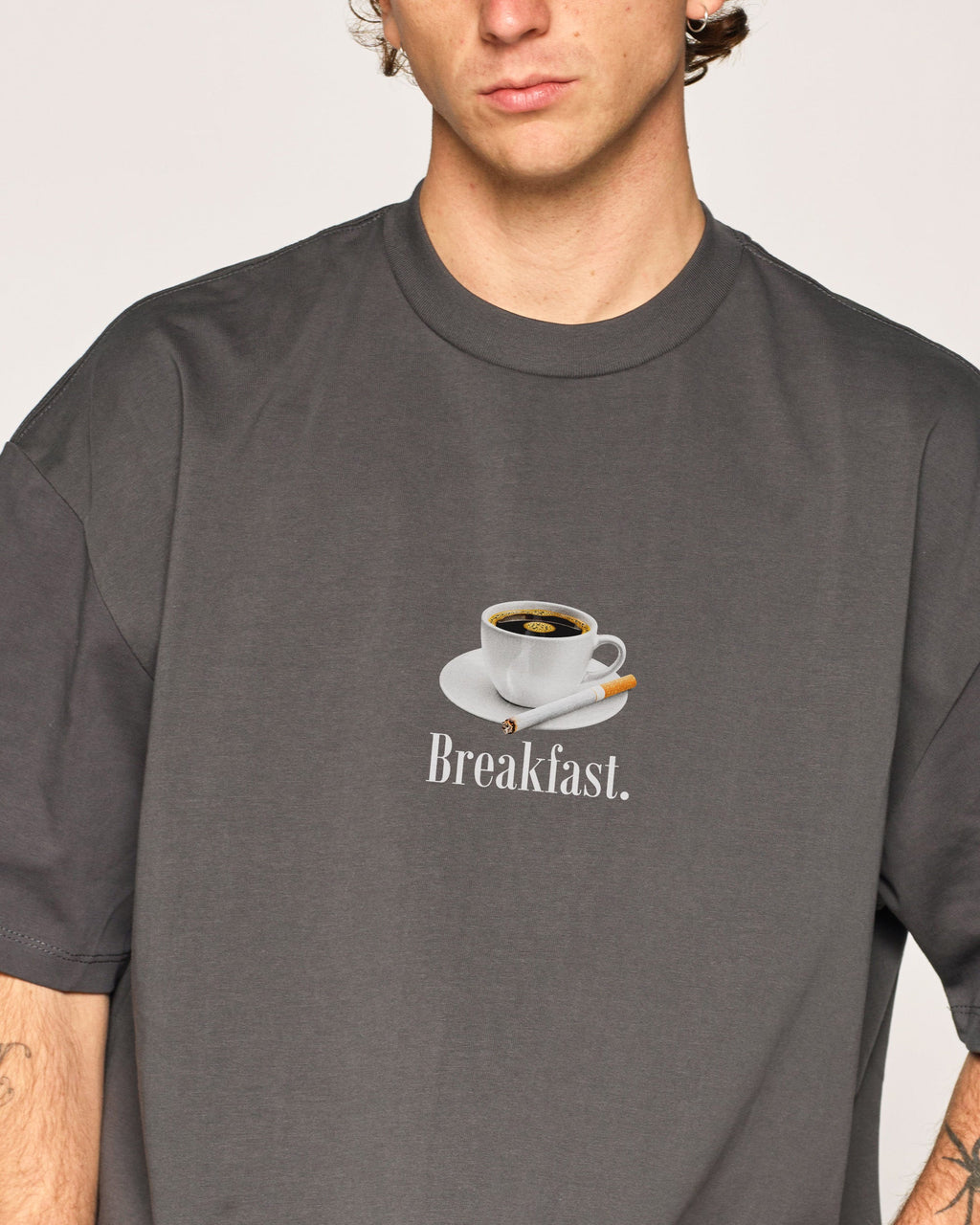 Breakfast Coffee Oversized Tee