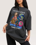 Accept Jesus Oversized Tee