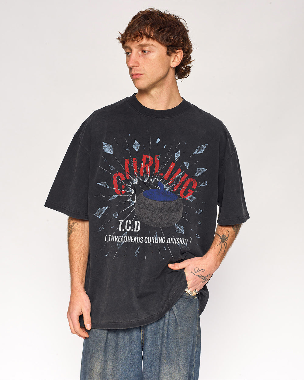 Curling Division Wash Tee