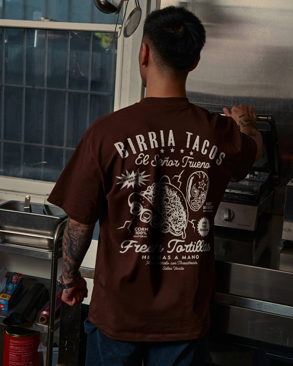 Birria Tacos El Senor Trueno Oversized Tee