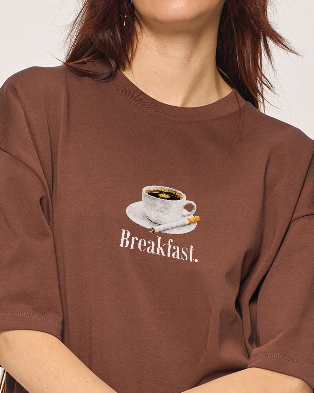 Breakfast Coffee Oversized Tee