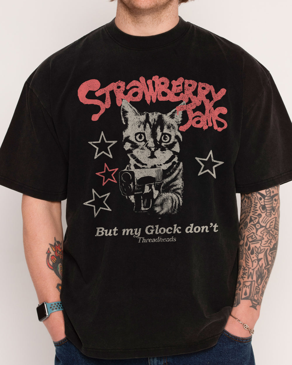 Strawberry Jams Wash Tee