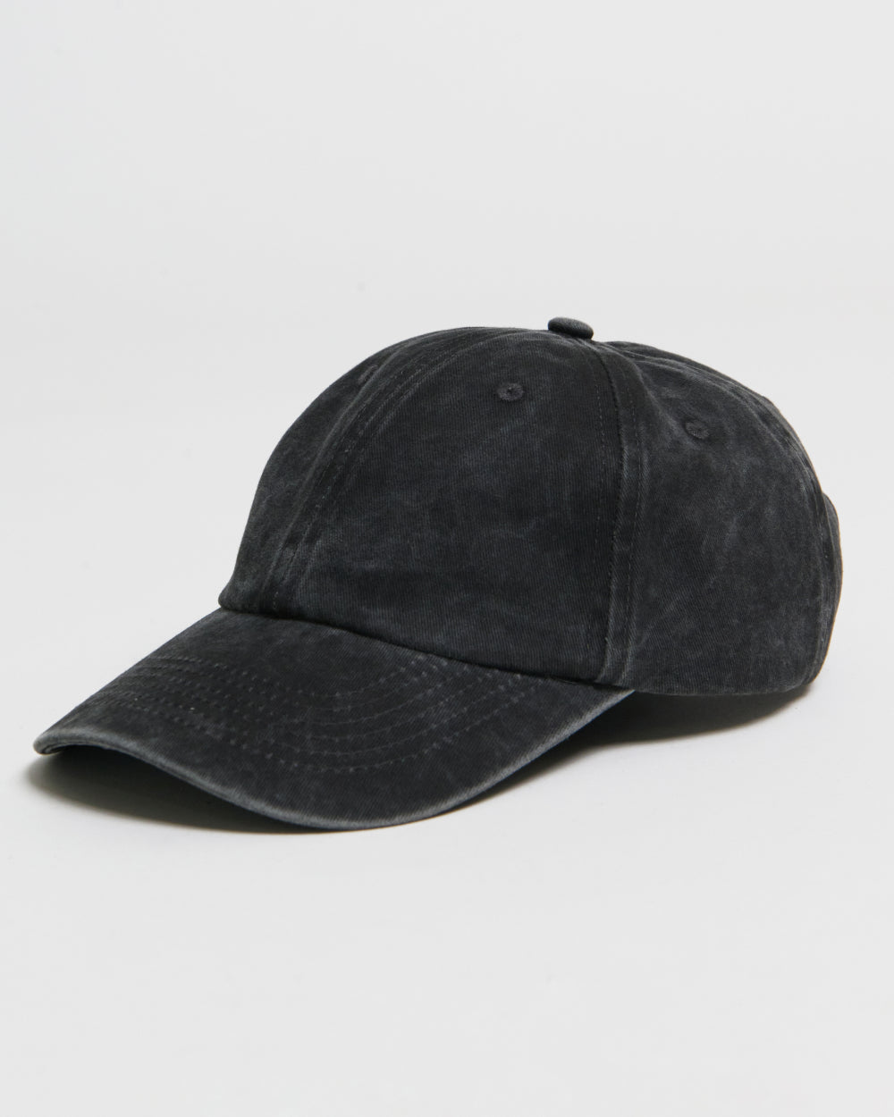 Essential Black Washed Cotton Hat
