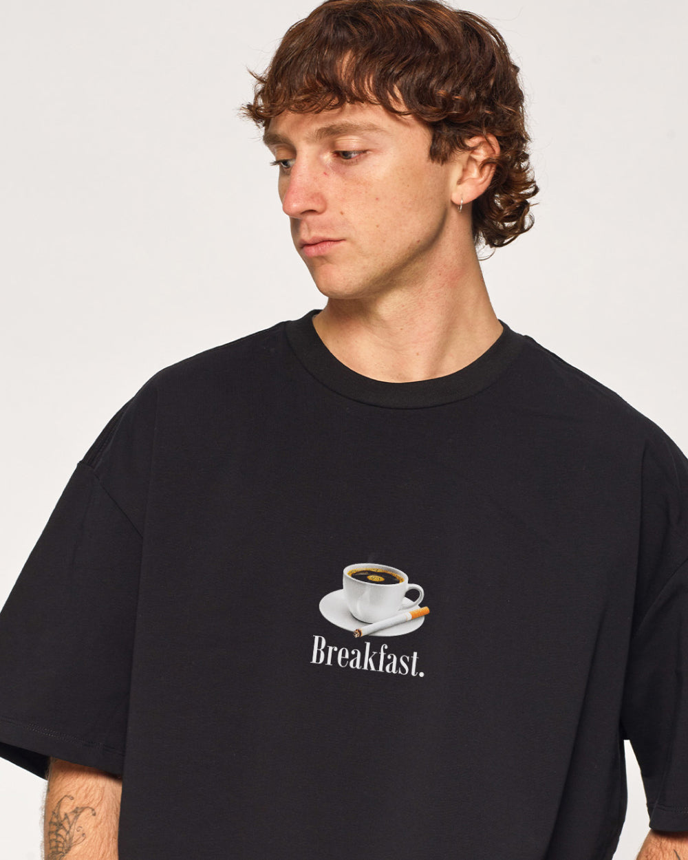 Breakfast Coffee Oversized Tee