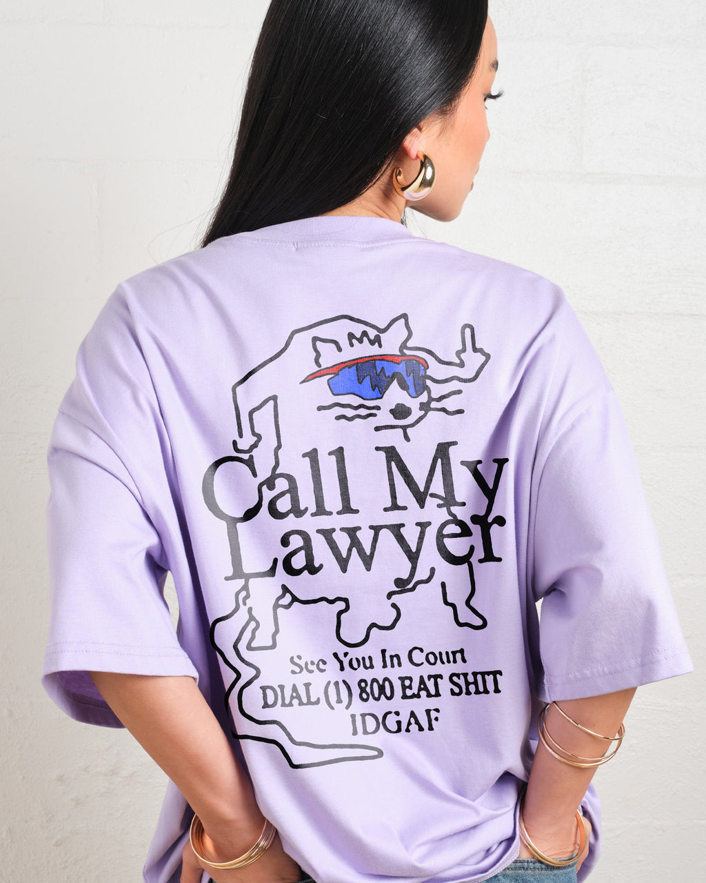 Call My Lawyer Oversized Tee