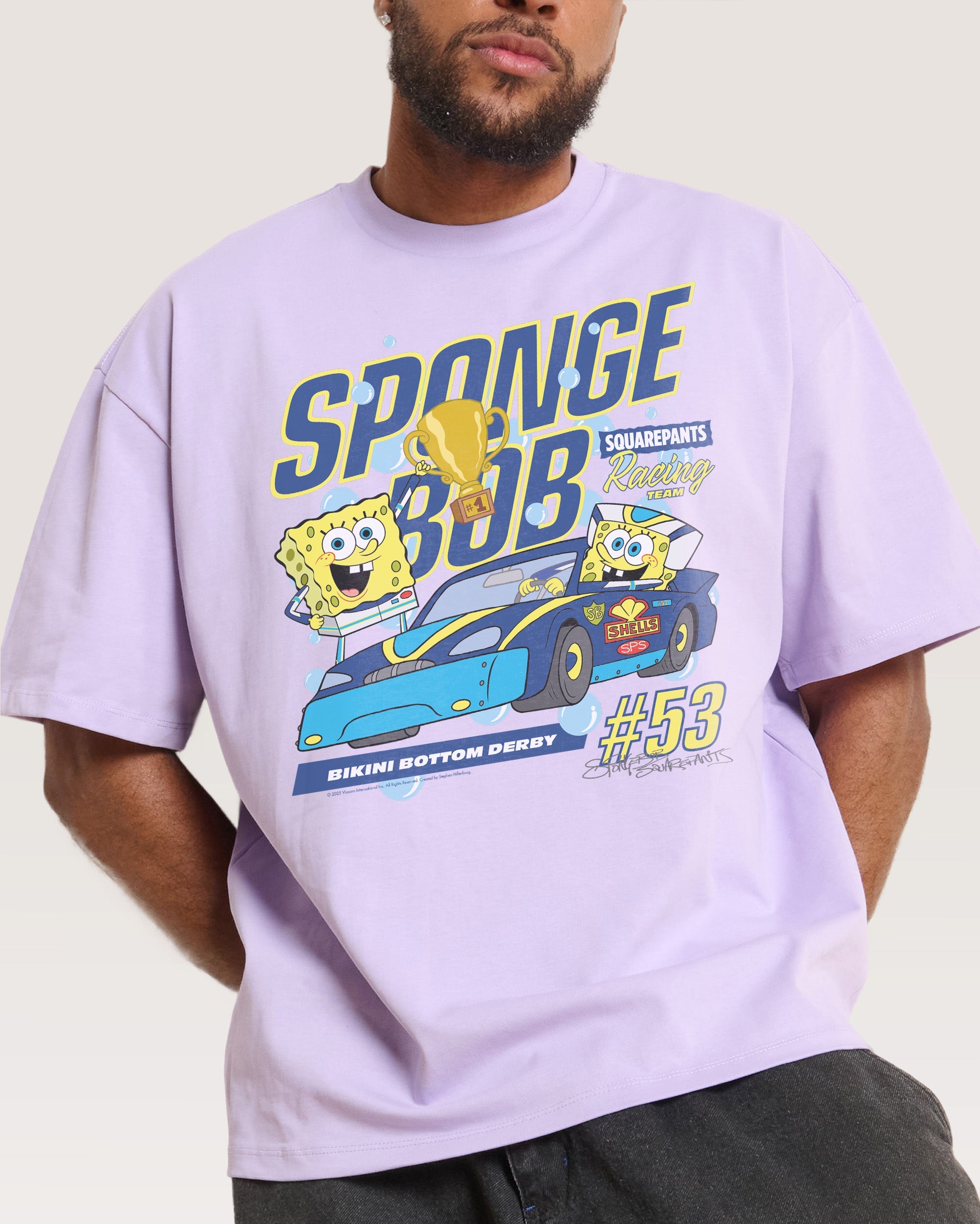 Spongebob Racing Oversized Tee