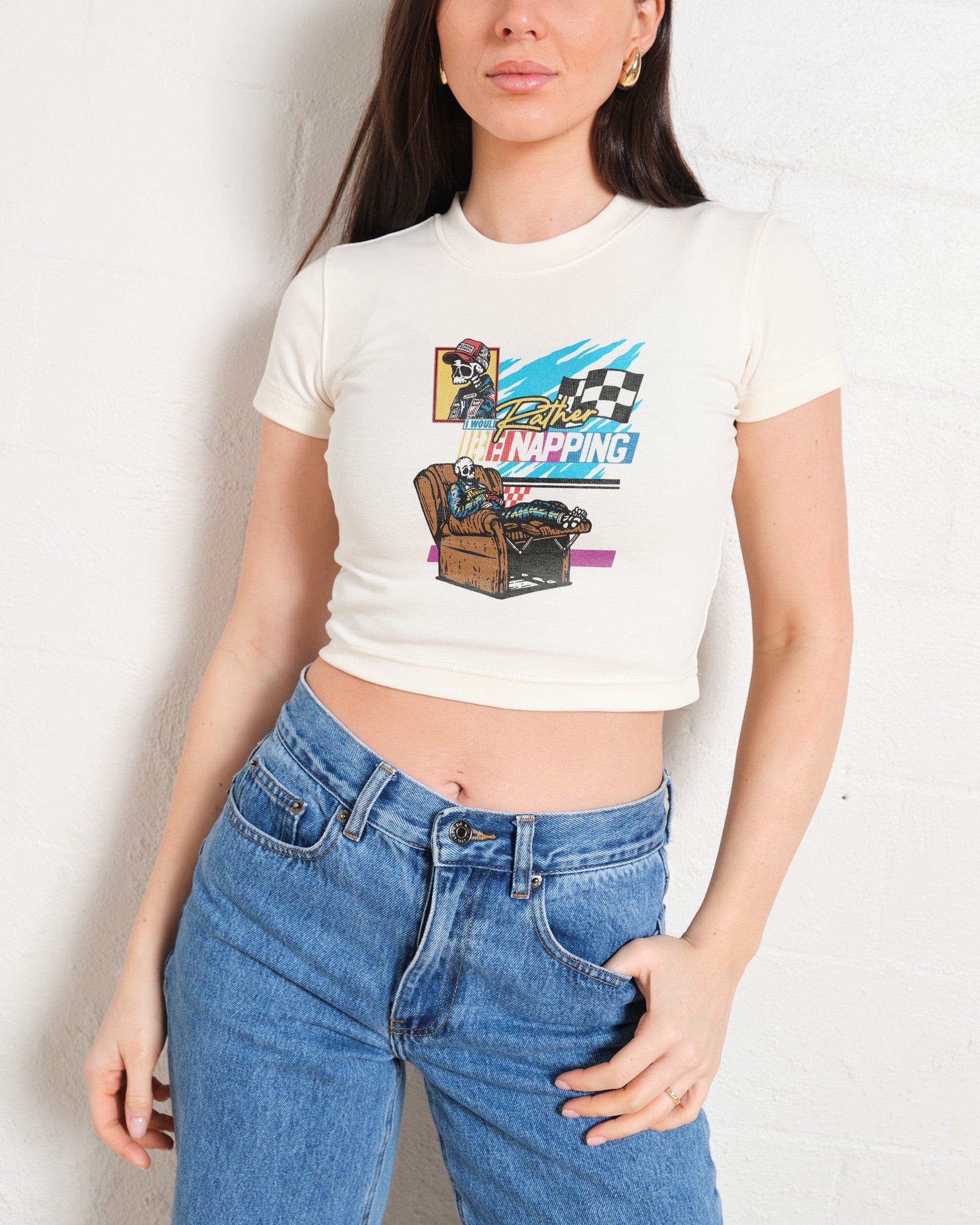 I Would Rather Be Napping Baby Tee