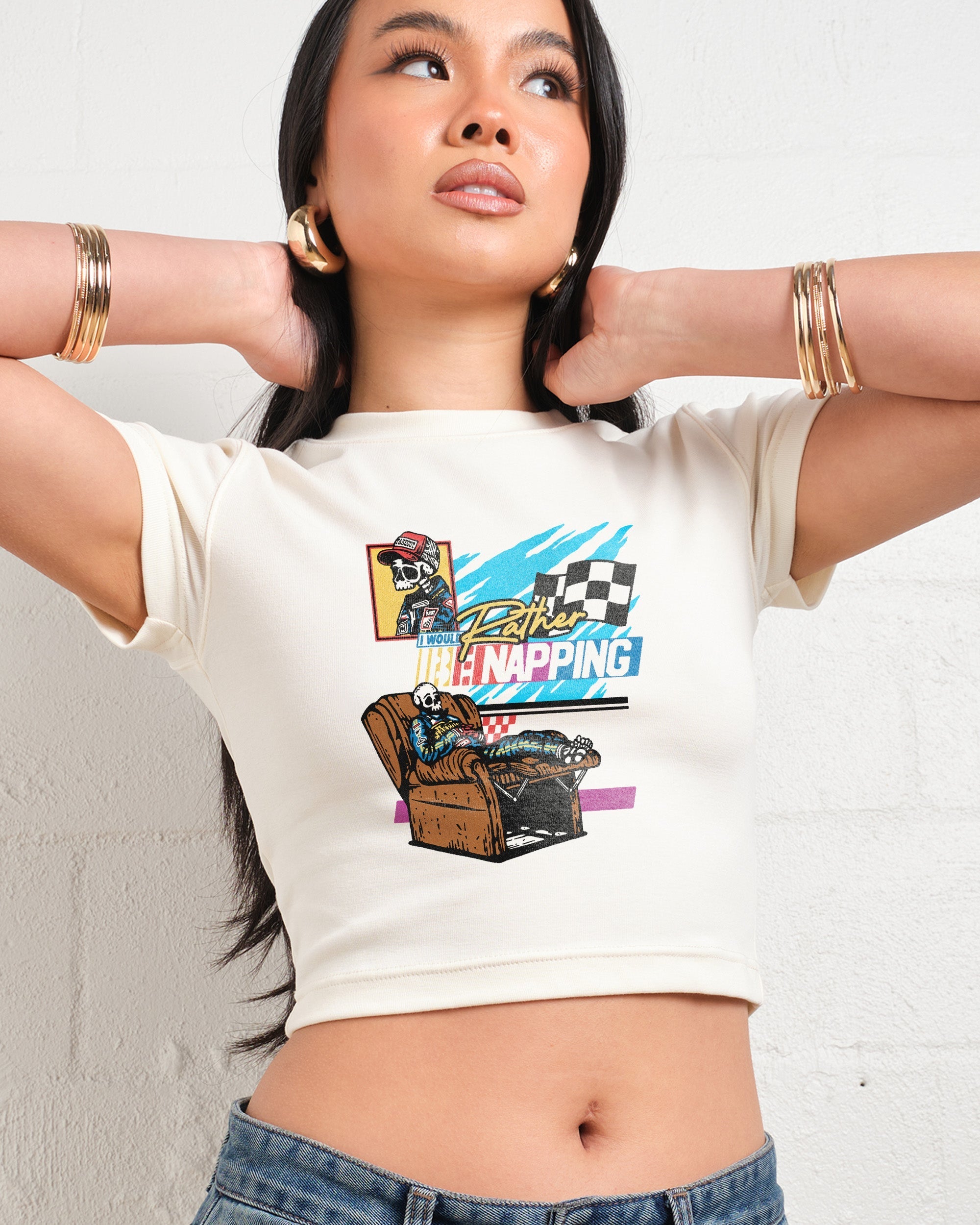 I Would Rather Be Napping Baby Tee