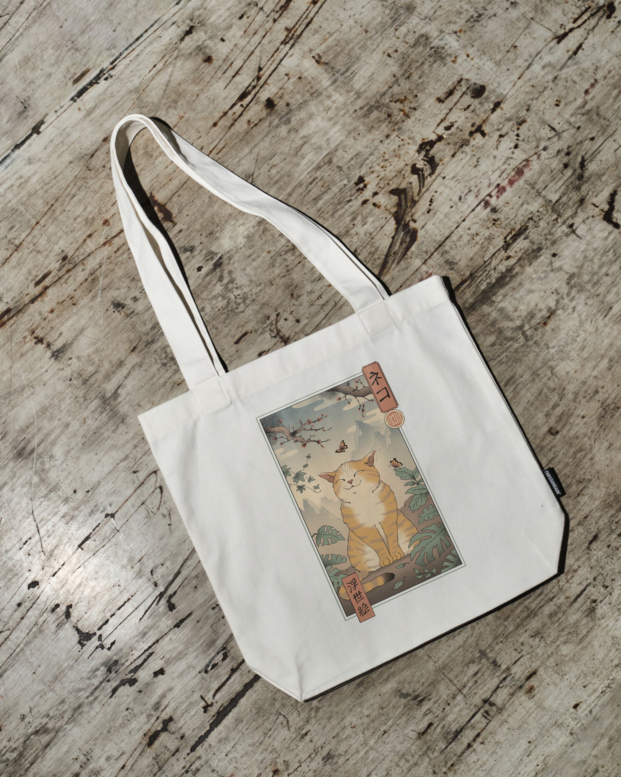 Edo Cat Tote Bag