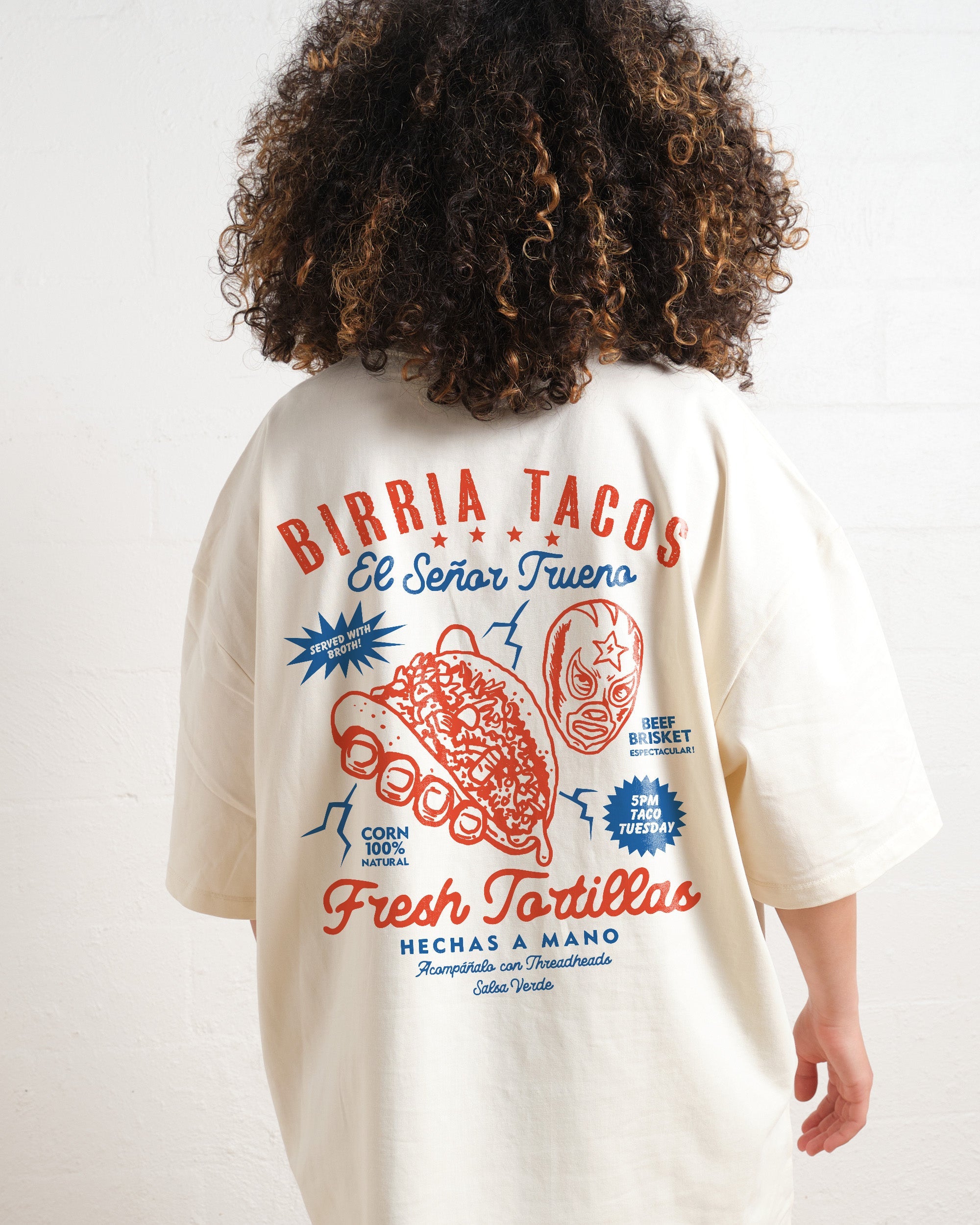 Birria Tacos El Senor Trueno Oversized Tee