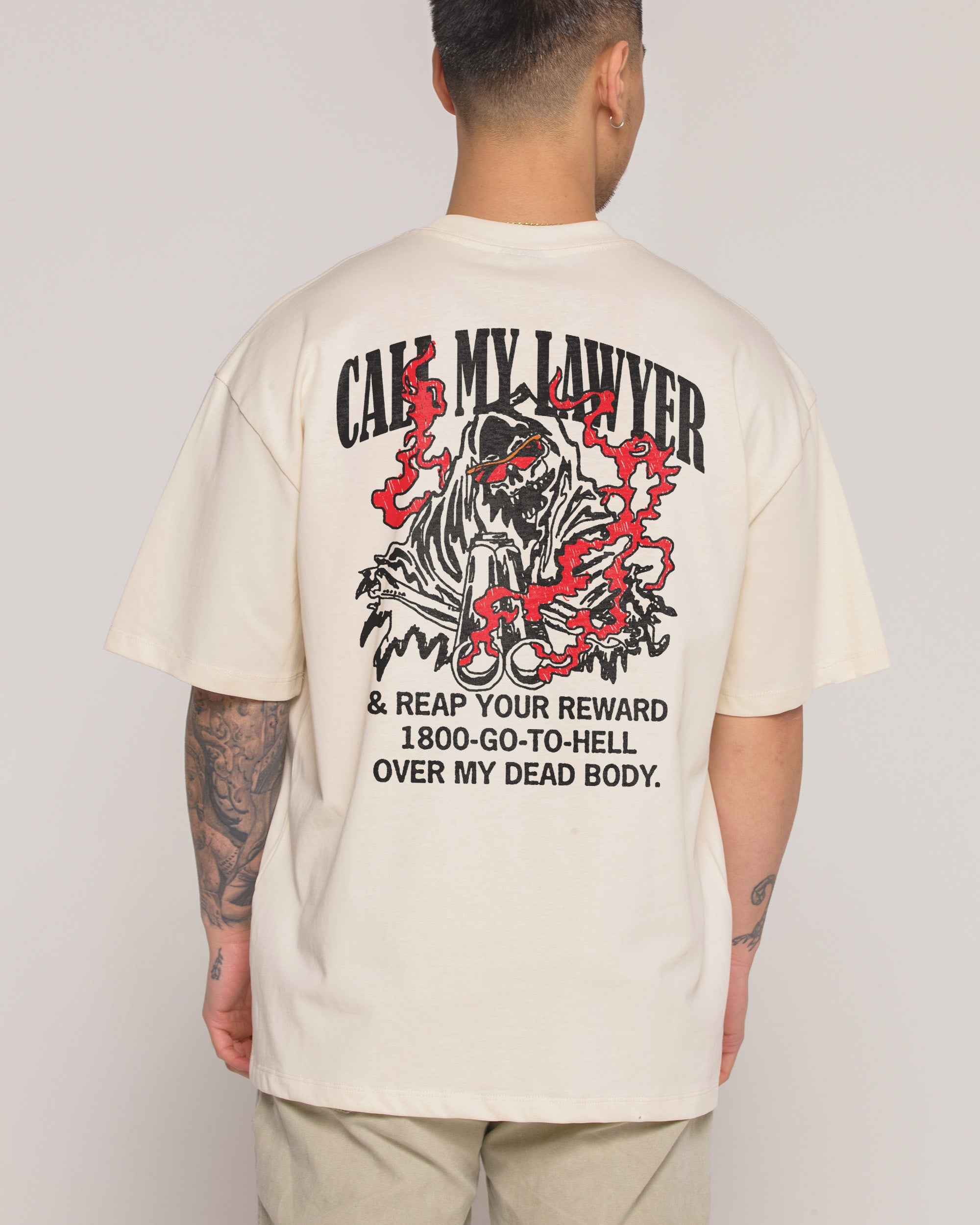 Call my Lawyer Reaper Edition Oversized Tee