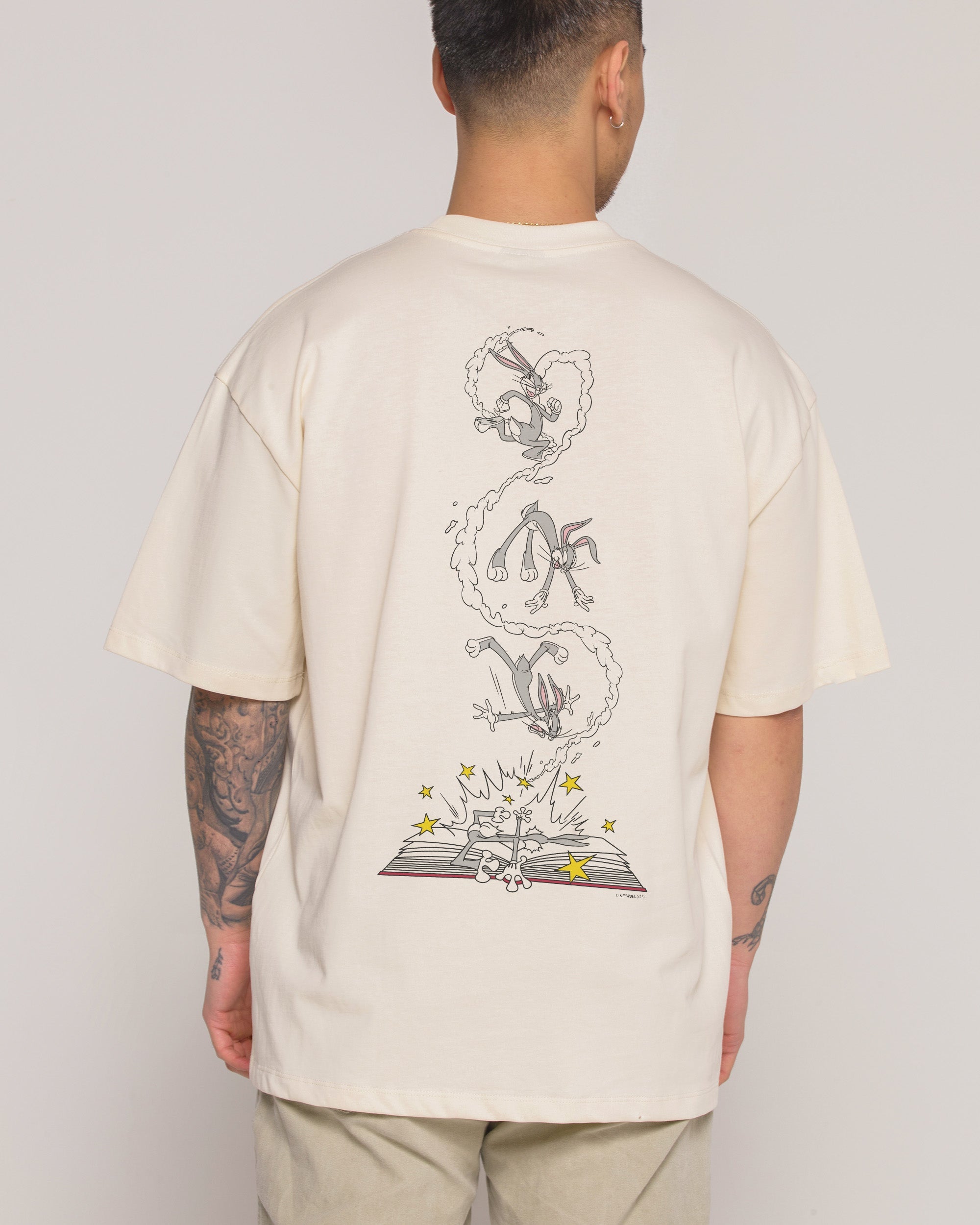 Bugs Bunny Book Crash Oversized Tee