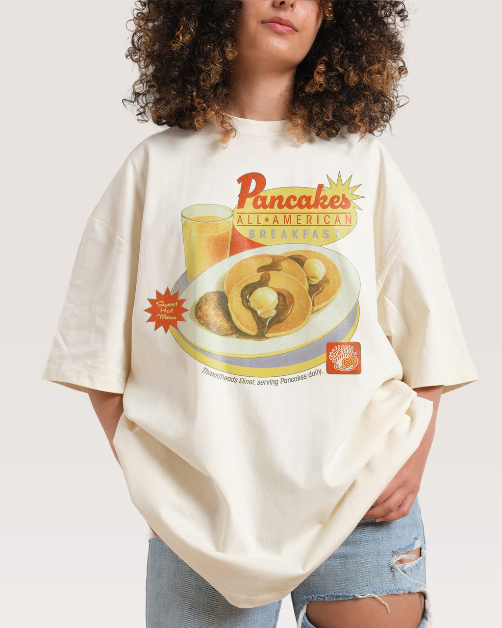 Pancakes Oversized Tee