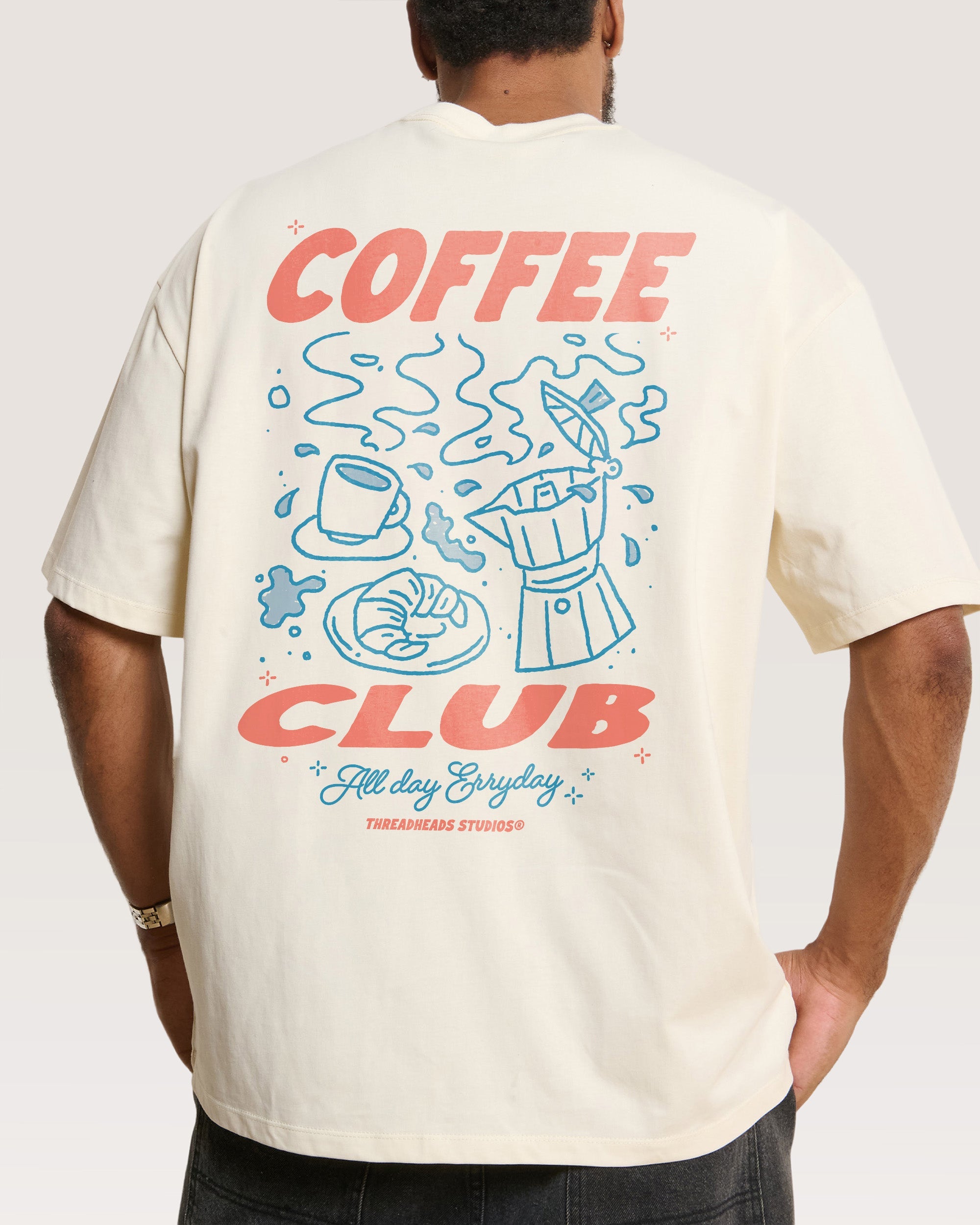Coffee Club Oversized Tee